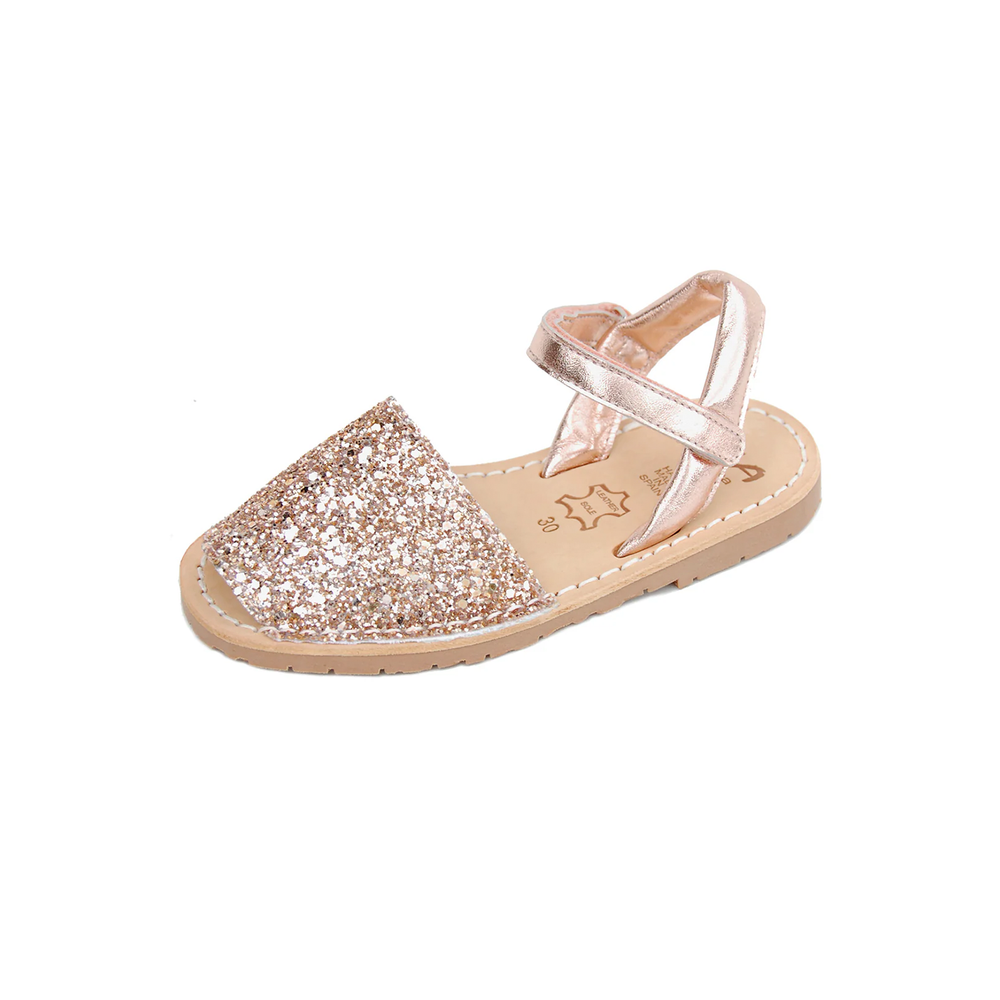 Avarca Sandal - Glitter Nude/Rose Gold