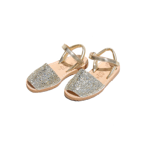 Avarca Sandal - Glitter Silver/Silver