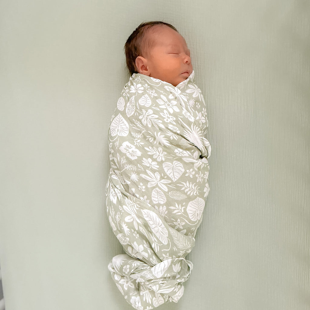 Fox & Fallow Organic Muslin Swaddle - Zanzibar – Kido Store